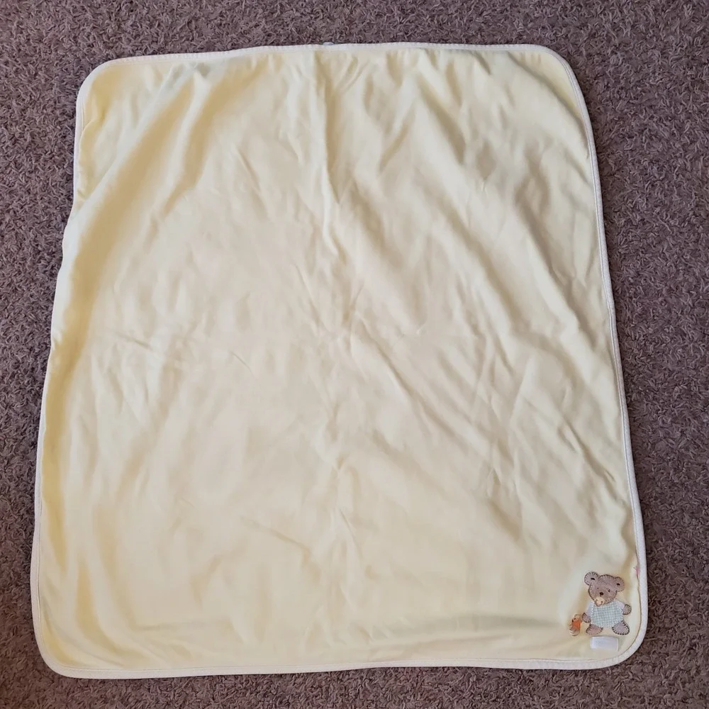 Carters Joy is a . . . Teddy Baby with Pacifier Receiving‎ Blanket Cotton Yellow